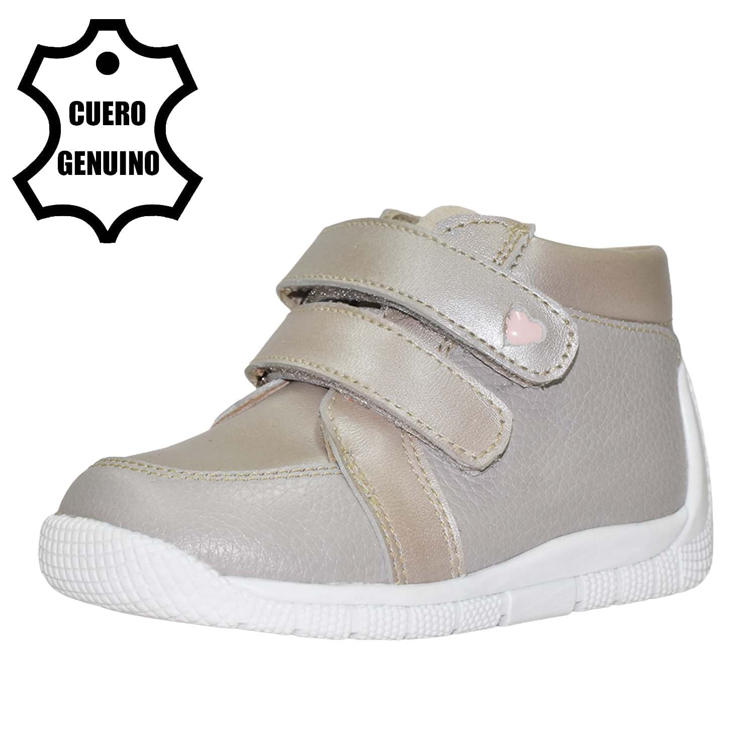 ZAPATOS DE VESTIR NIÑA BRUNO KIDS PLATA PRIMEROS PASOS NIÑA CUERO - 1