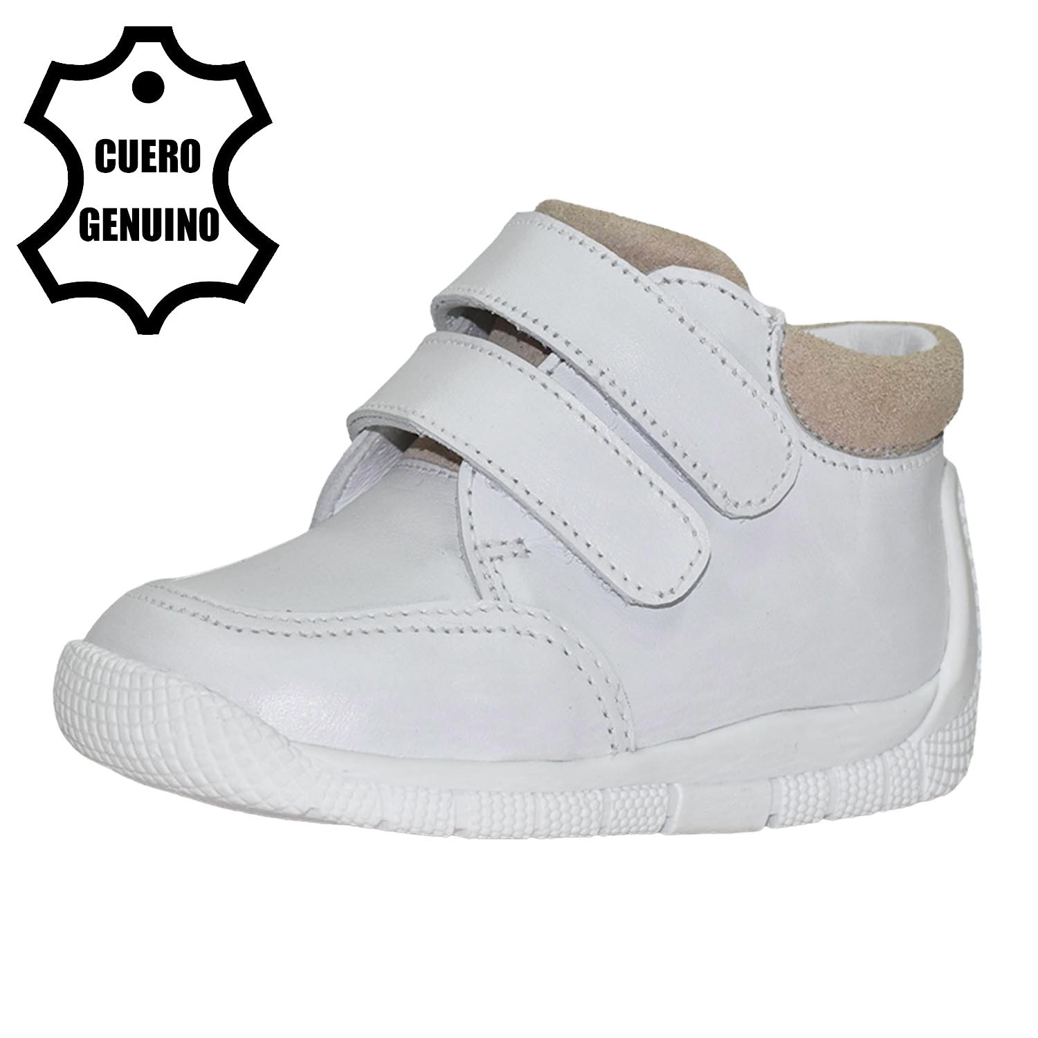 ZAPATOS DE VESTIR UNISEX BRUNO KIDS BLANCO PRIMEROS PASOS UNISEX CUERO - 1