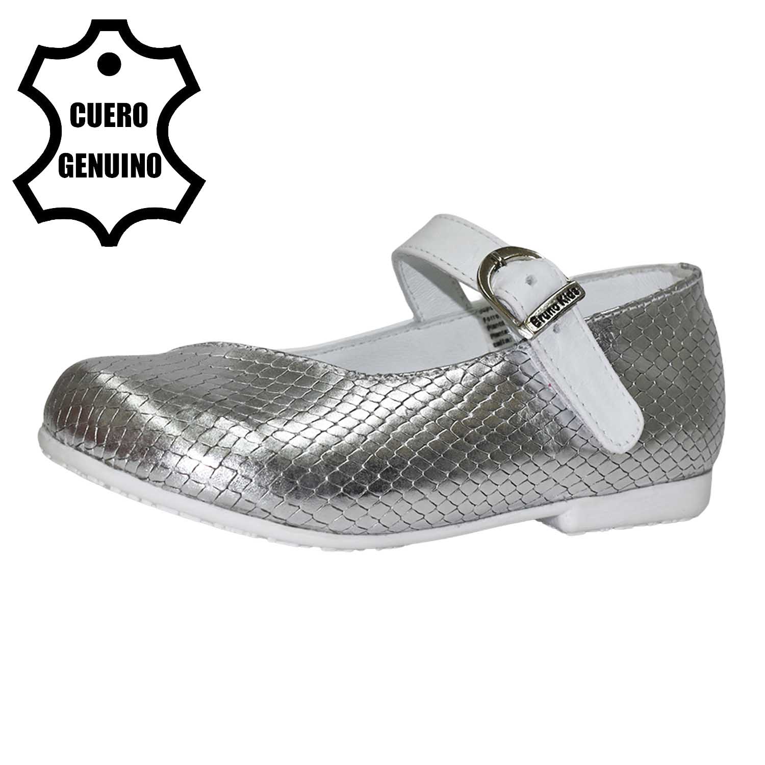 ZAPATOS DE VESTIR NIÑA BRUNO KIDS PLATA CAMINANTE NIÑA CUERO - 1