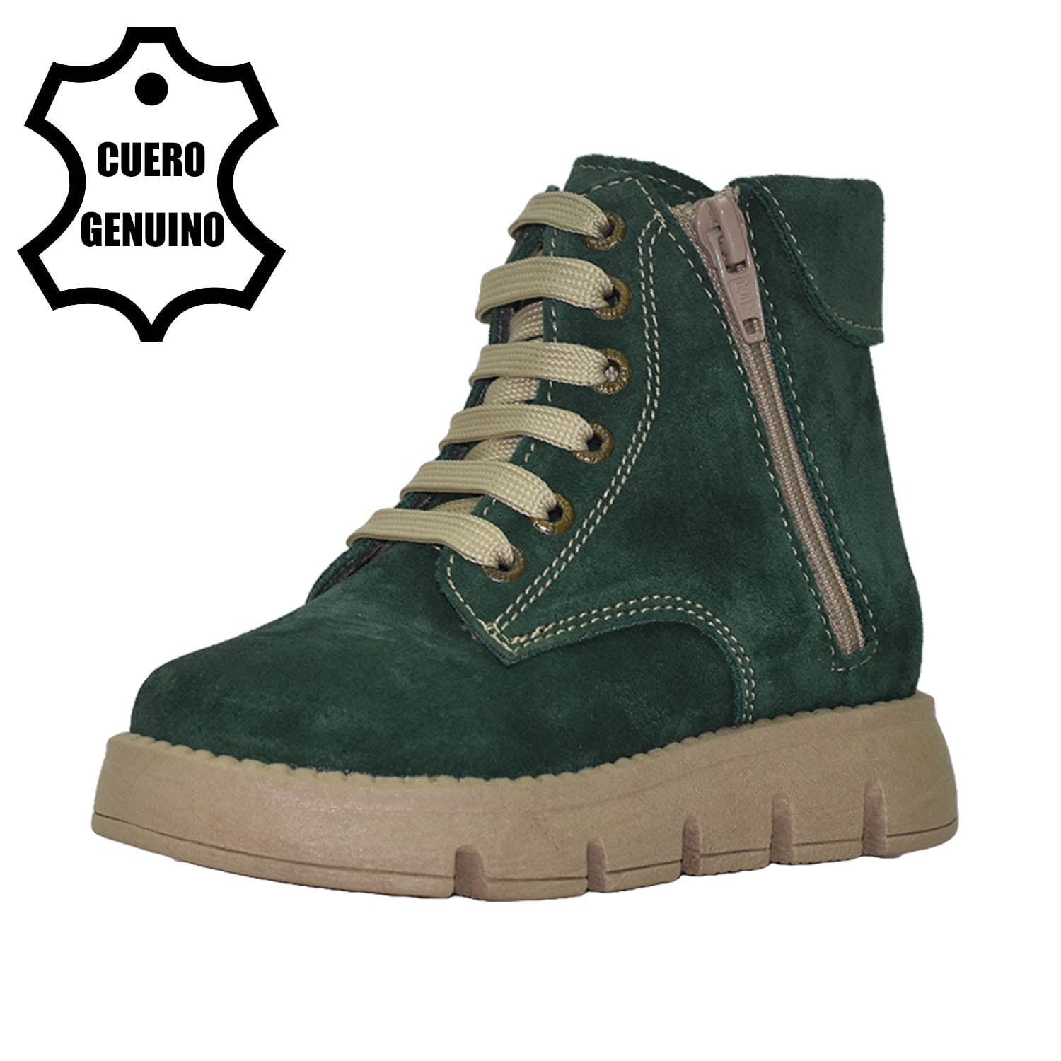 BOTINES NIÑA BRUNO KIDS VERDE BOTÍN NIÑA CUERO - 1
