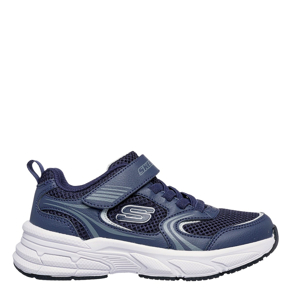 ZAPATILLAS NIÑO SKECHERS URBANAS AZUL RETRO-GRAPH - 1