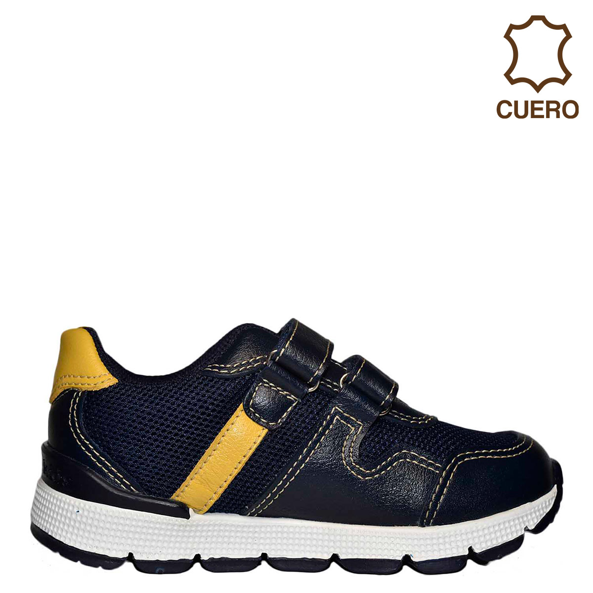 ZAPATILLAS NIÑO BRUNO KIDS AZUL ROLLER CUERO - 1