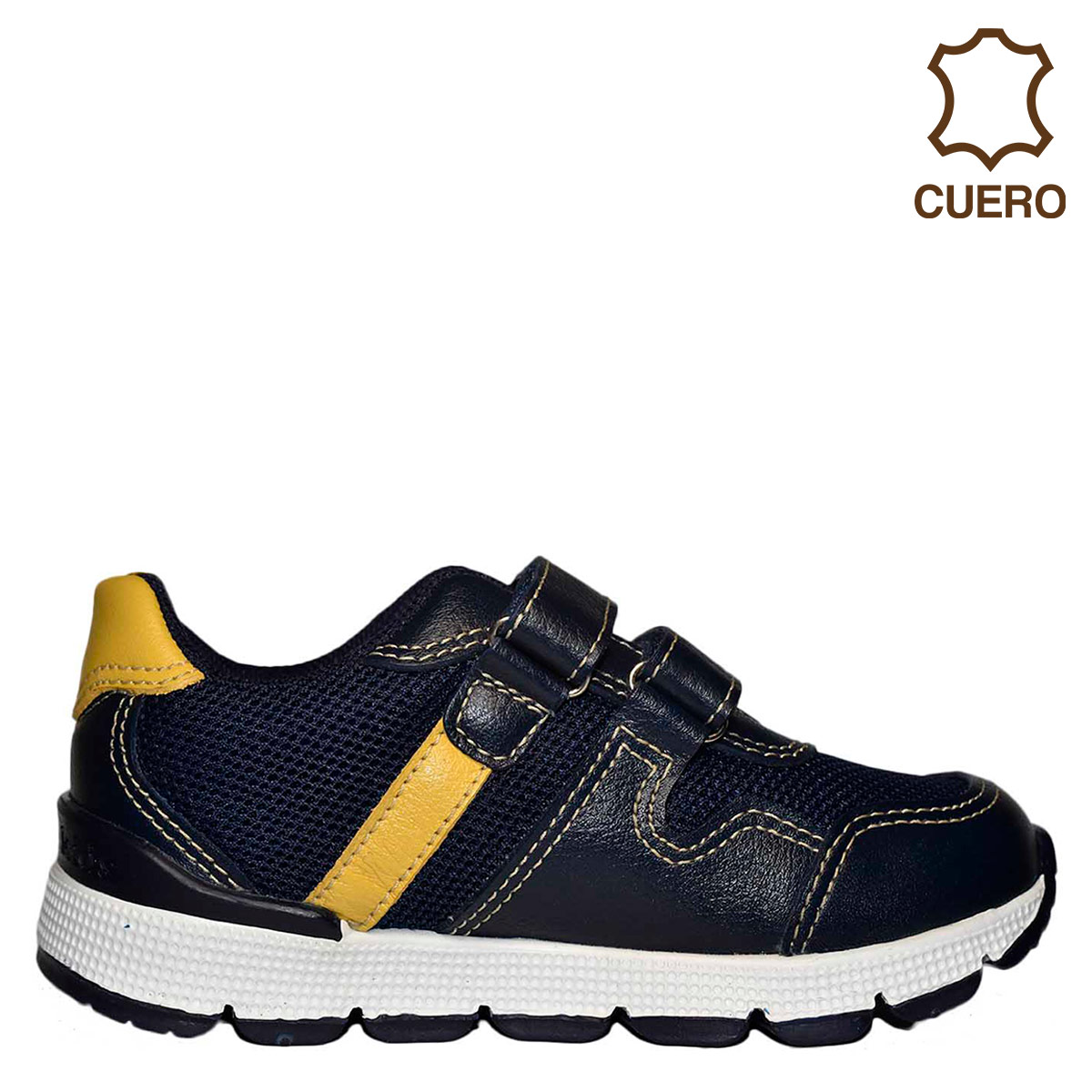 ZAPATILLAS NIÑO BRUNO KIDS AZUL ROLLER CUERO - 1