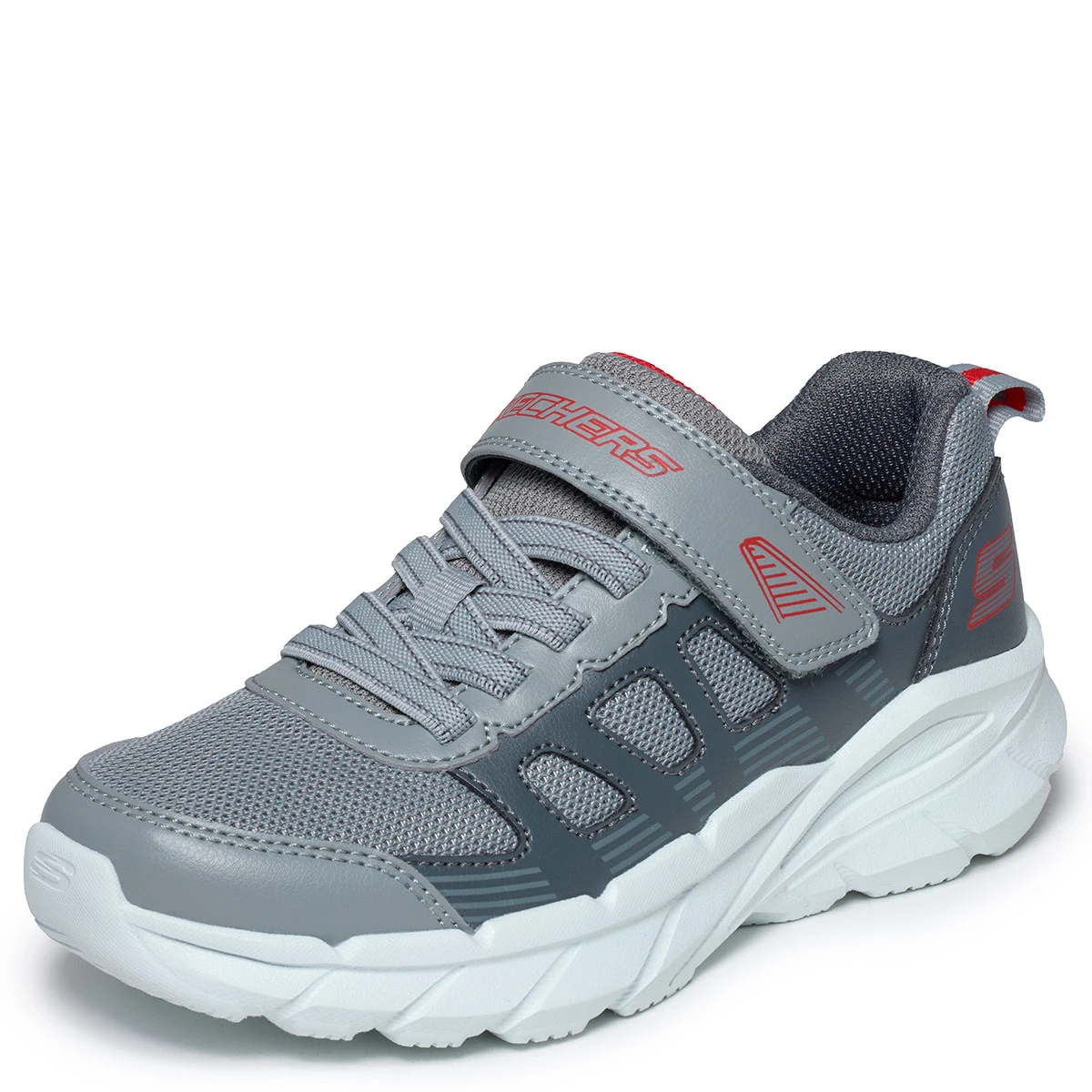 ZAPATILLAS NIÑO SKECHERS URBANAS GRIS SKECH CAGE - 3