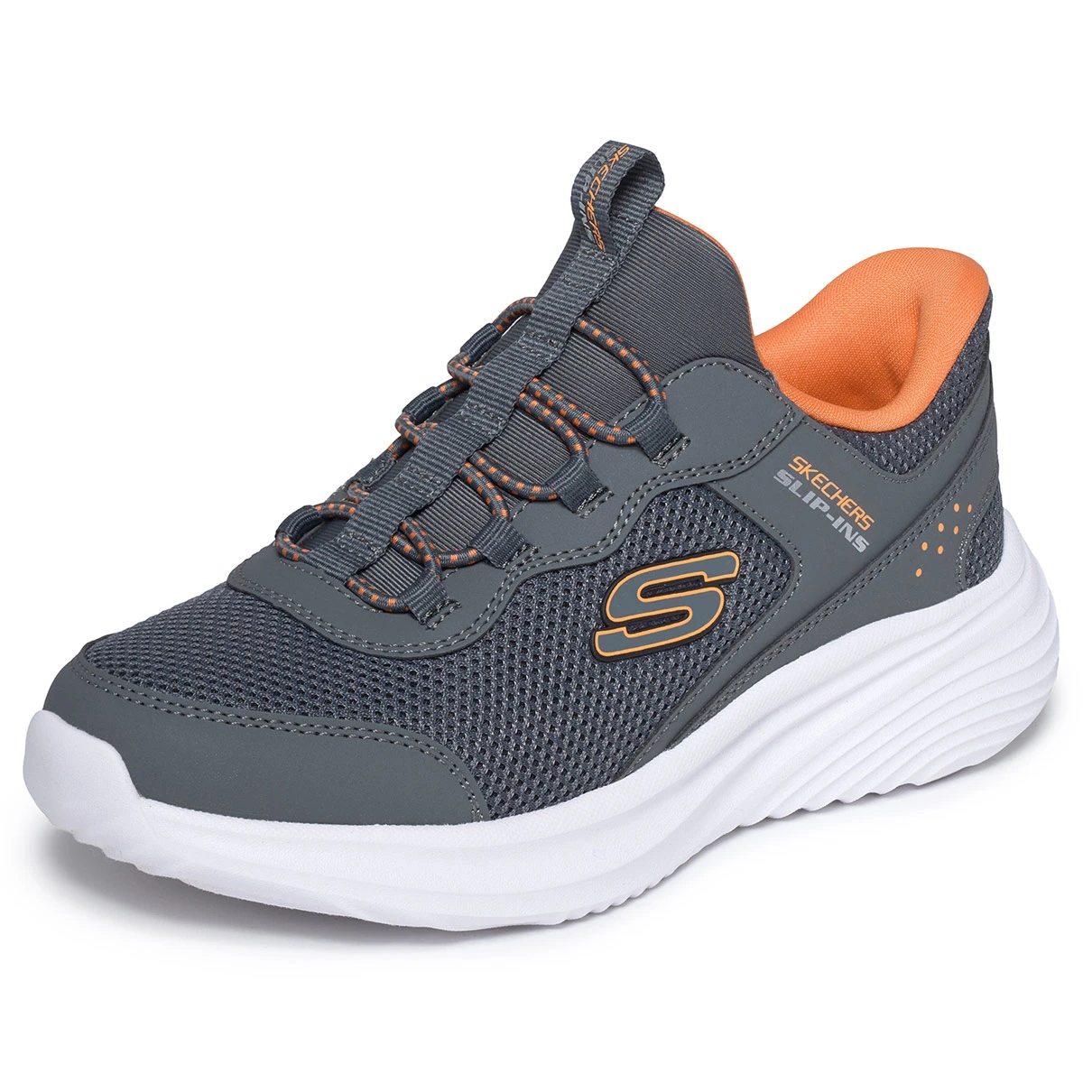 ZAPATILLA NIÑO SKECHERS URBANA GRIS BOUNDER PRO - 4