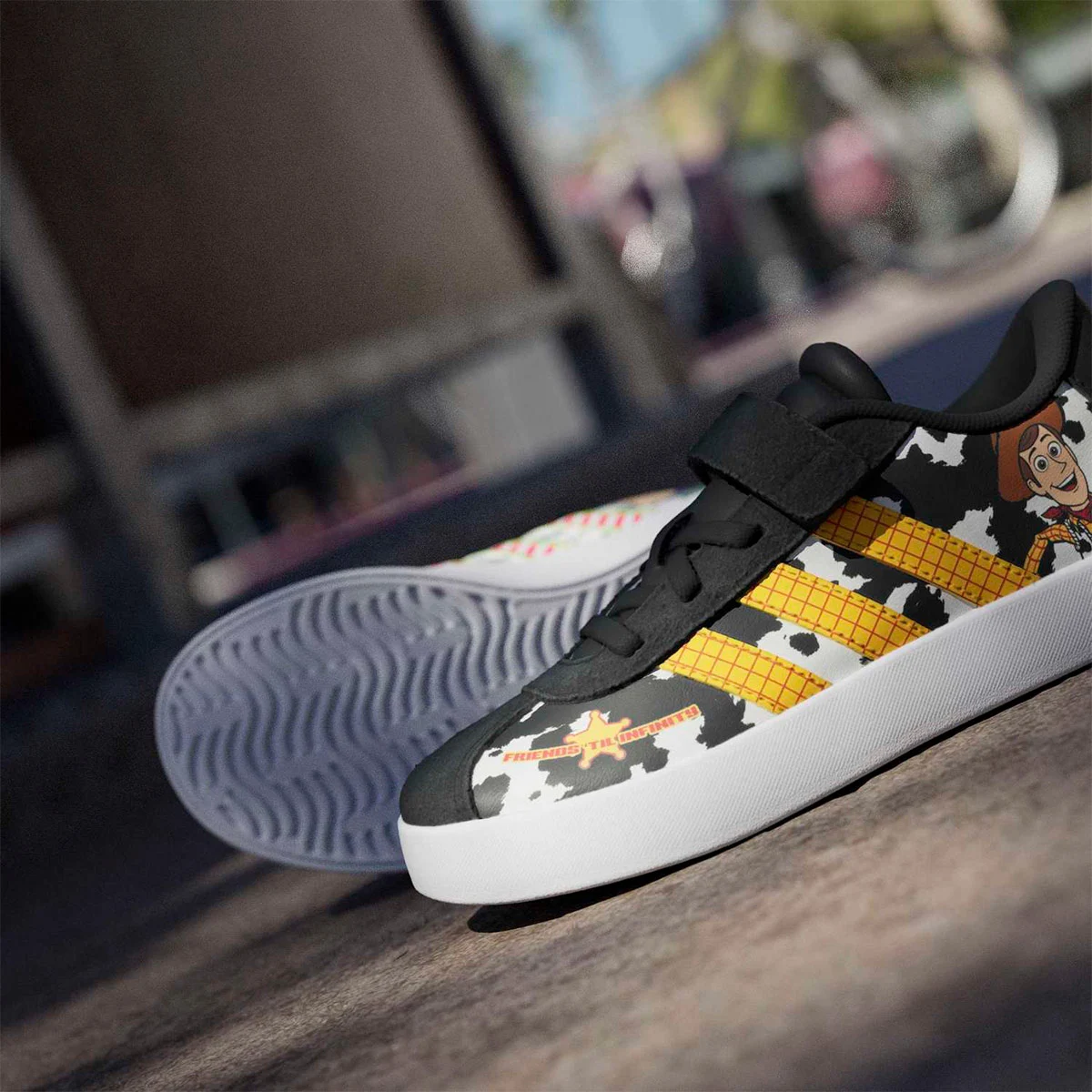 ZAPATILLAS NIÑO ADIDAS URBANAS VL COURT 3.0 PIXAR TOY STORY CUERO - 6