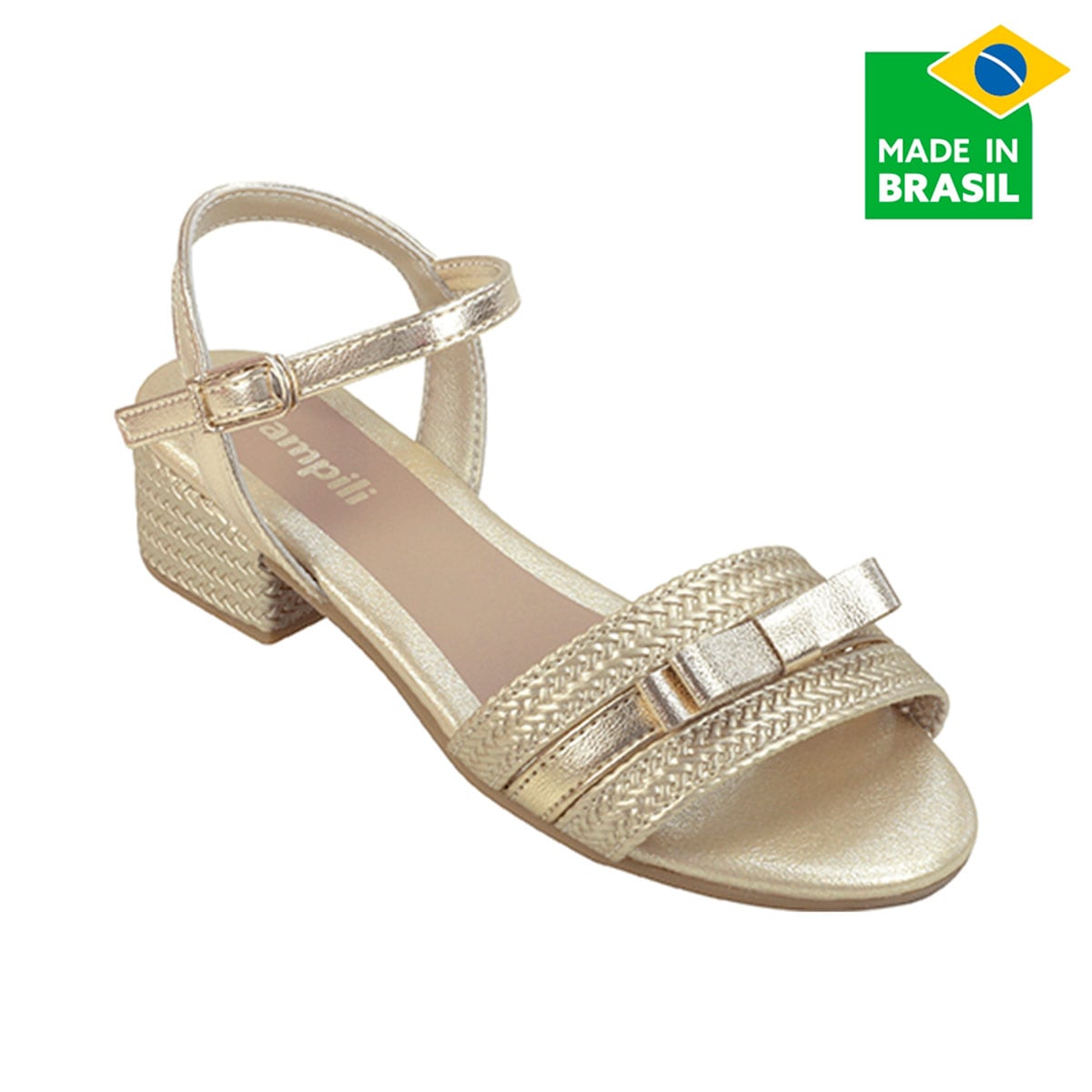 SANDALIAS NIÑA PAMPILI DORADO - 1