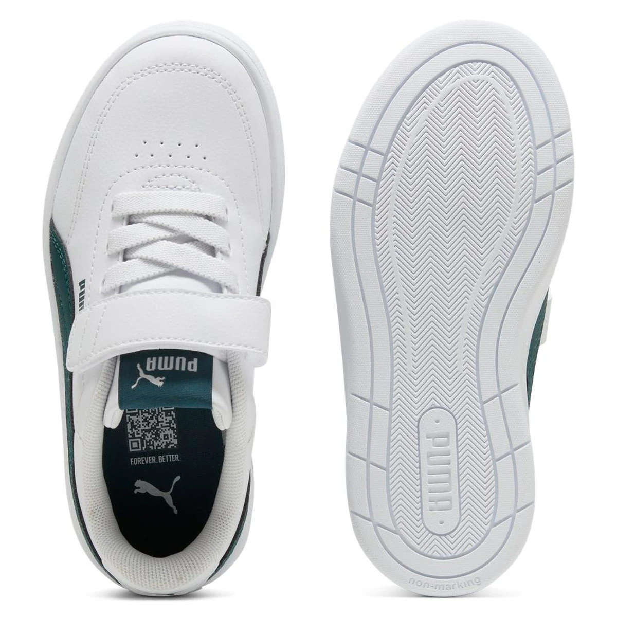 ZAPATILLAS NIÑO PUMA URBANAS BLANCO COURT CLASSIC CLEAN AC PS - 4