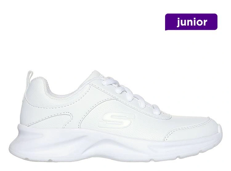 ZAPATILLAS ESCOLARES UNISEX SKECHERS BLANCO DYNAMATIC - 1
