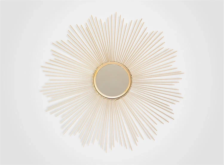 ESPEJO RIPLEY HOME INTI REDONDA METAL DORADO 70 X 70 CM - 2