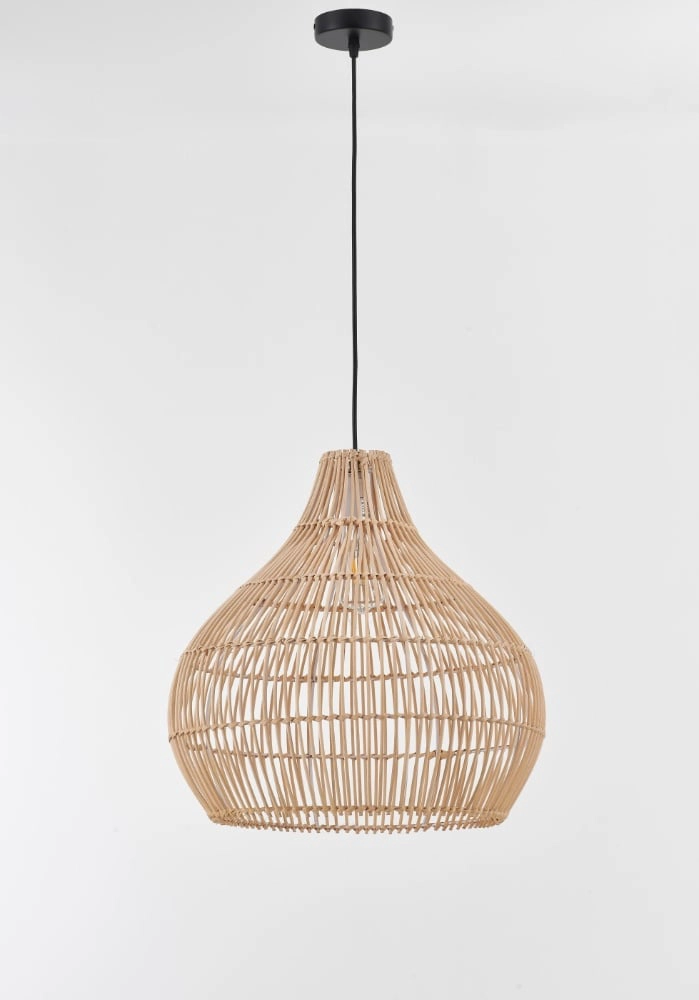 LÁMPARA DE TECHO RIPLEY HOME RATTAN MADERA NATURAL 150 CM - 3