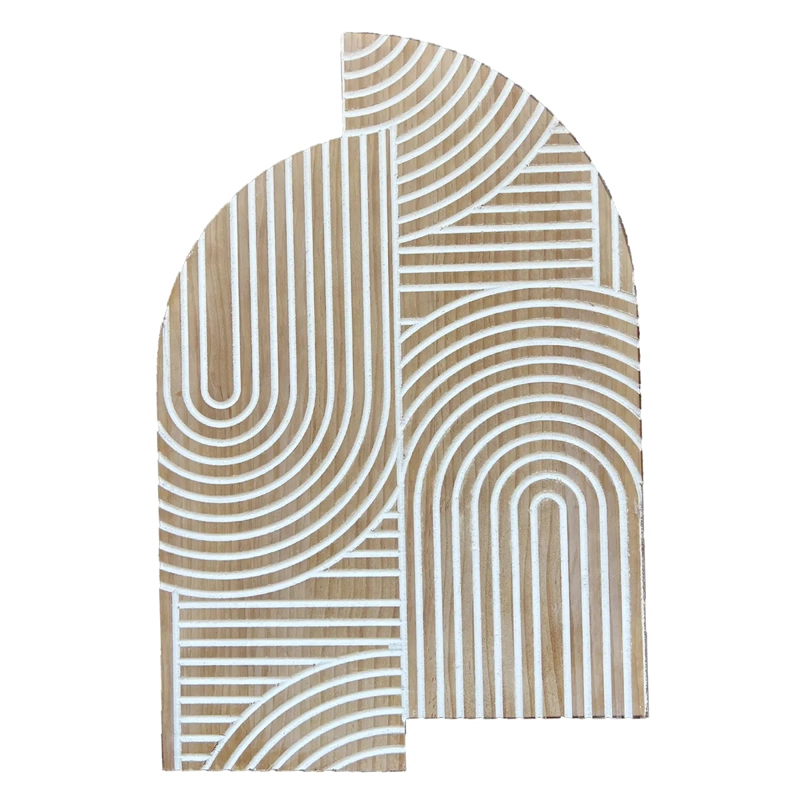 ESCULTURA RIPLEY HOME LINEAS MADERA 51 X 78 CM - 1