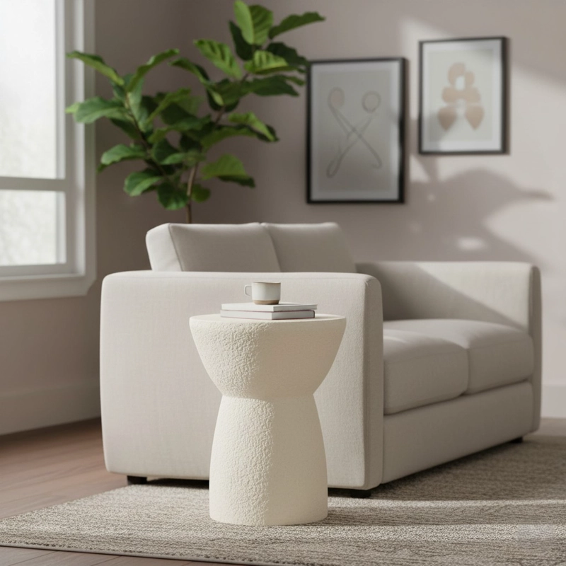 MESA DE APOYO RIPLEY HOME DOBLE BLANCA 40.5 X 40.5 CM - 1