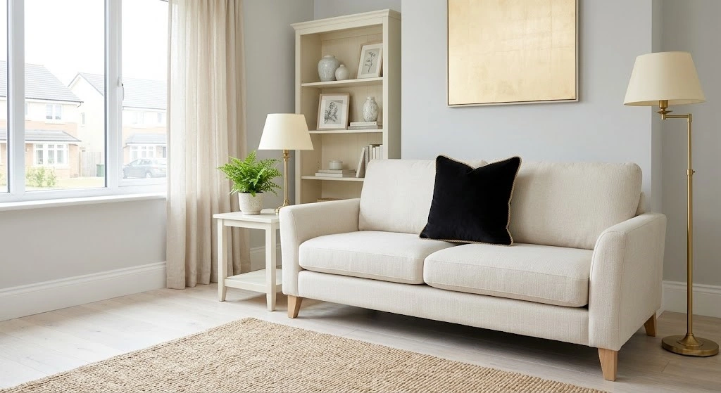 COJIN RIPLEY HOME NEGRO TRENZA BLANCO 45X45 CM - 5