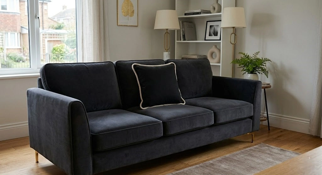 COJIN RIPLEY HOME NEGRO TRENZA BLANCO 45X45 CM - 6