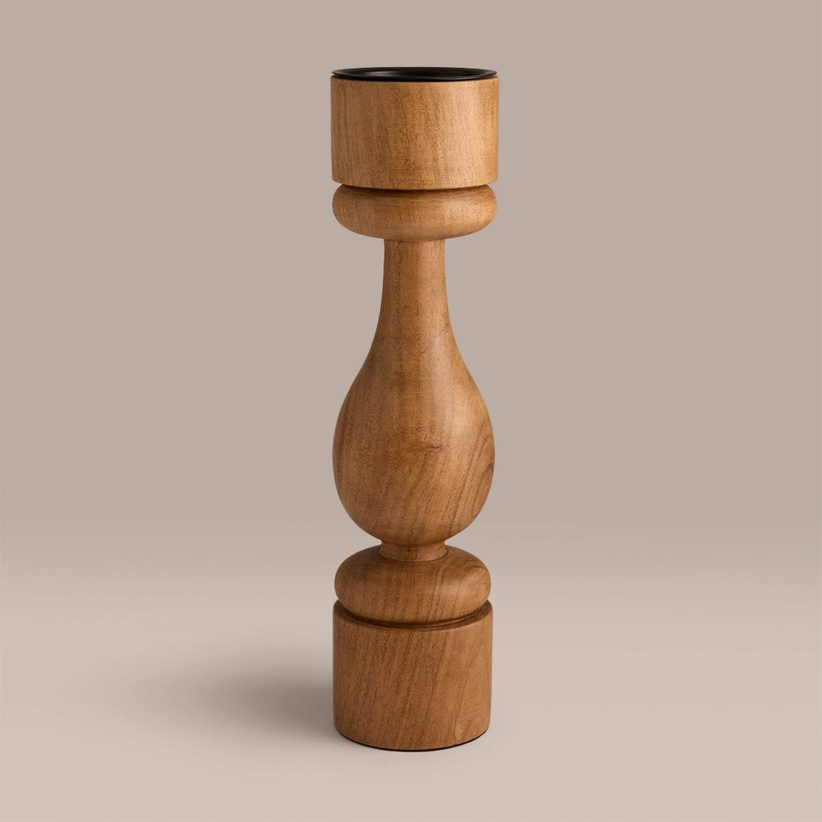 CANDELABRO MAISON LINETT MADERA 30CM - 3