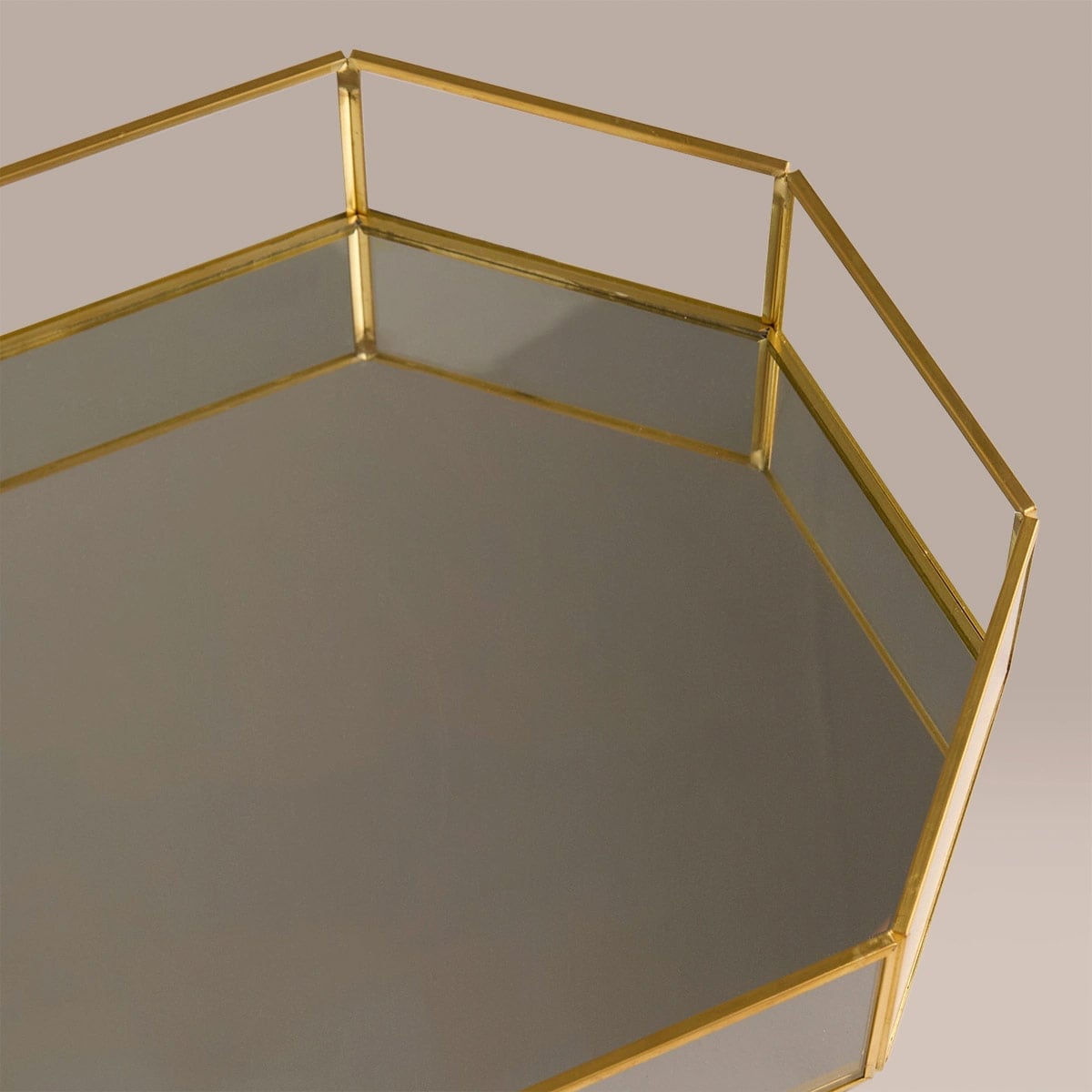 BANDEJA RIPLEY HOME ESPEJO BORDES DORADOS 32X23 CM - 3