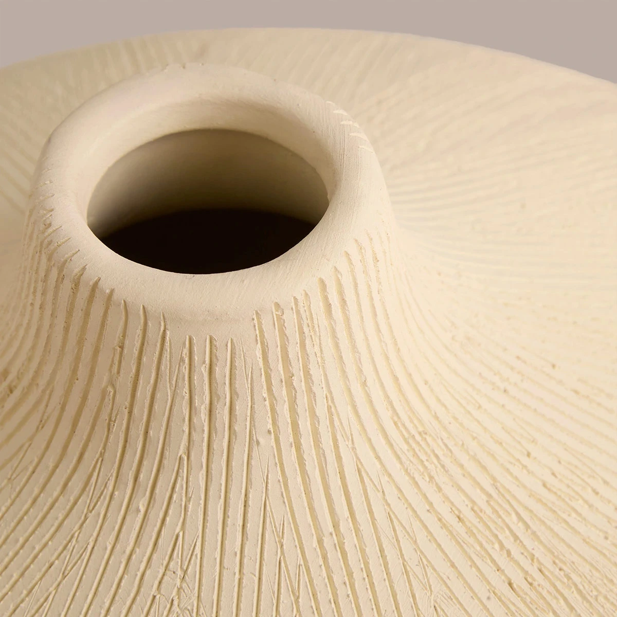 JARRÓN MAISON LINETT TEXTURA BLANCO 21CM - 3