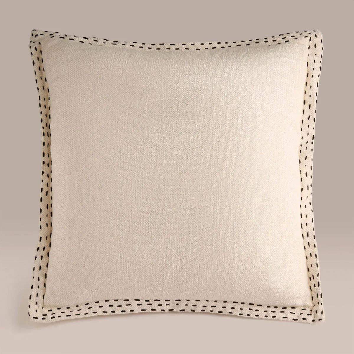 COJIN MAISON LINETT BLANCO STITCHING NEGRO 50X50 MAISON - 2