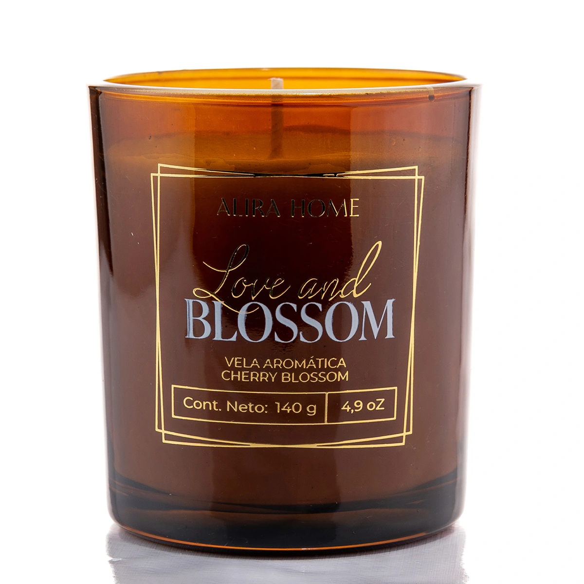 VELA AROMÁTICA ALIRA HOME CON CERA DE SOJA CHERRY BLOSSOM - 2