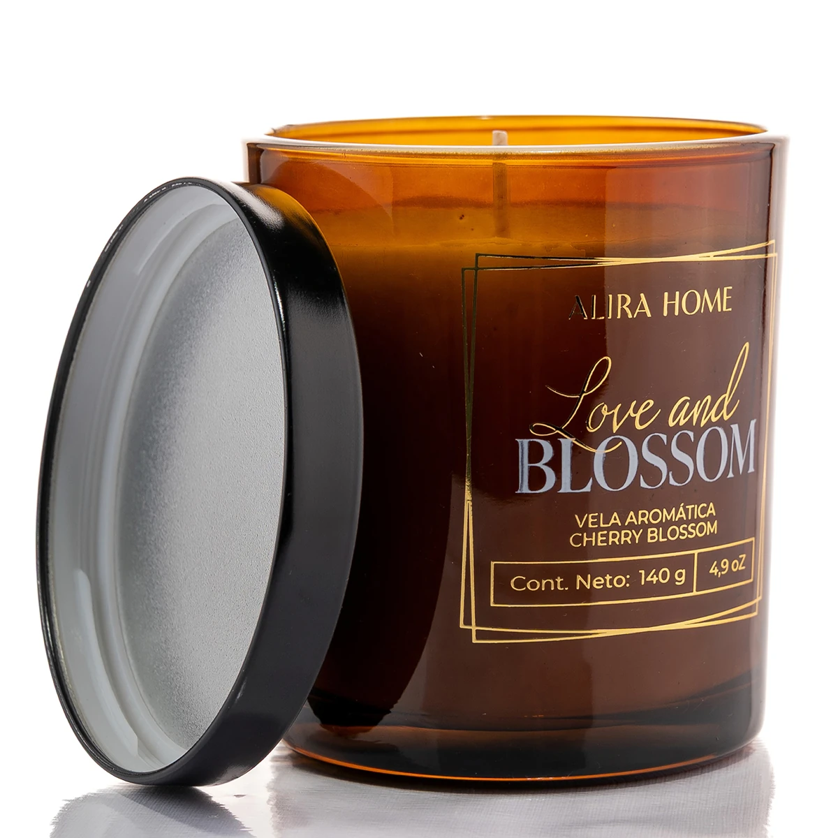 VELA AROMÁTICA ALIRA HOME CON CERA DE SOJA CHERRY BLOSSOM - 4