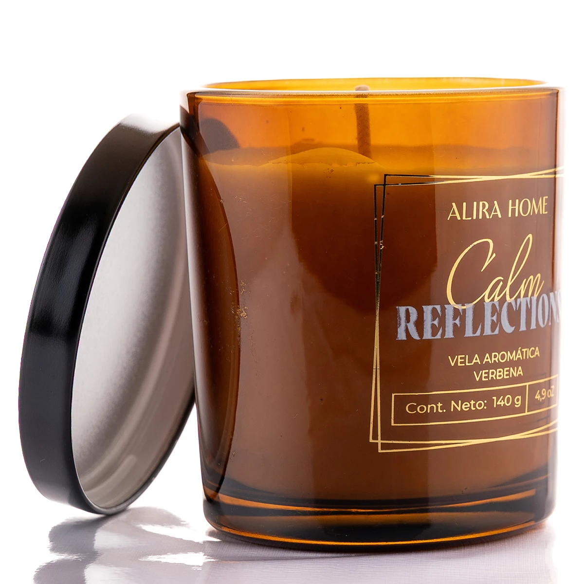 VELA AROMÁTICA ALIRA HOME CON CERA DE SOJA VERBENA - 4