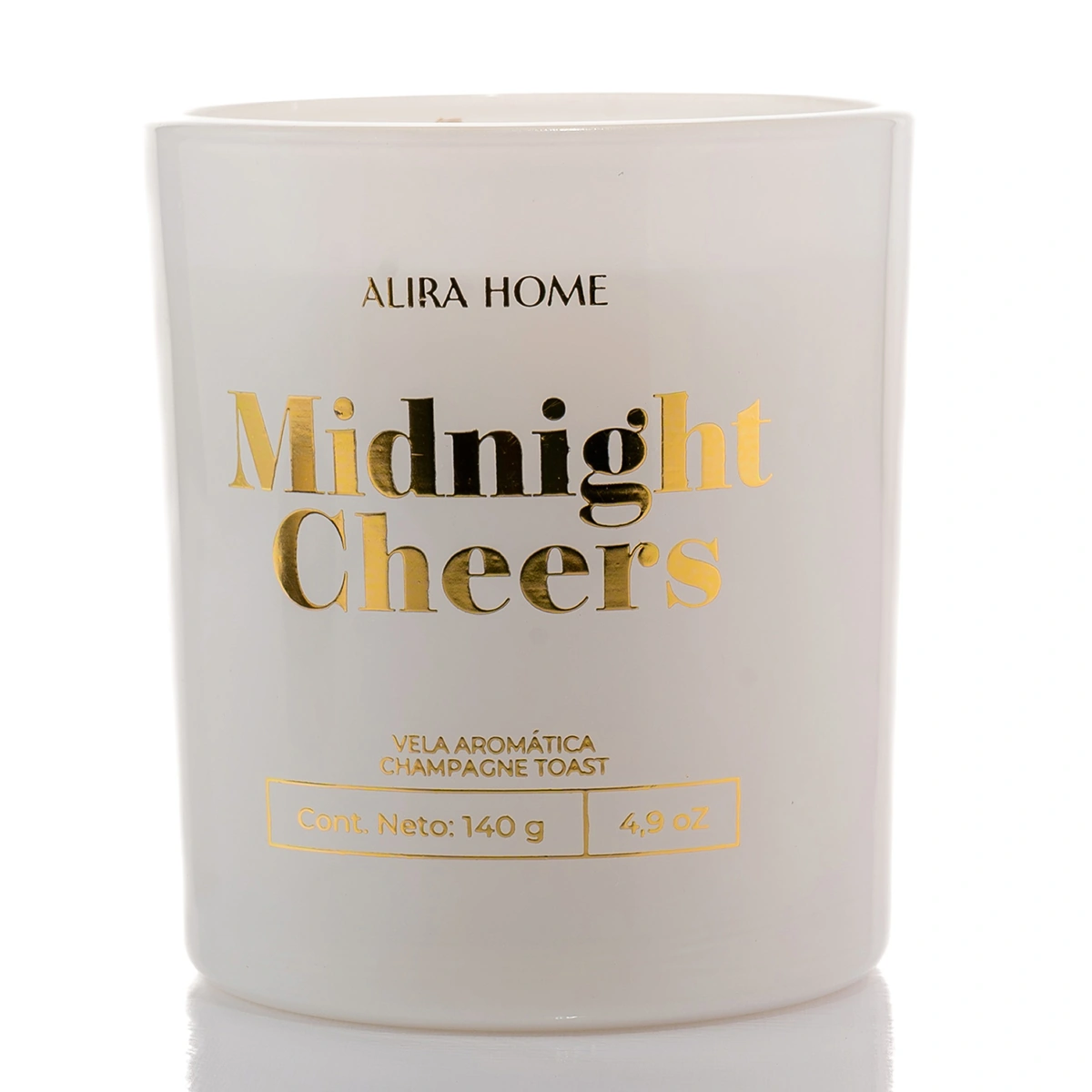 VELA AROMÁTICA ALIRA HOME CON CERA DE SOJA CHAMPAGNE TOAST - 2