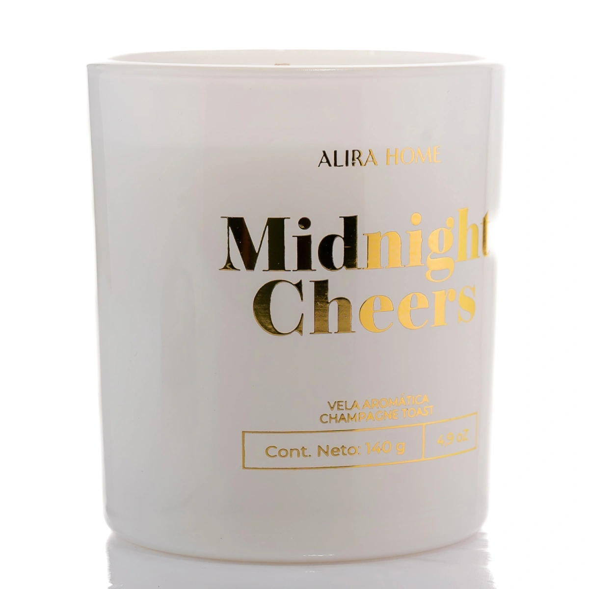 VELA AROMÁTICA ALIRA HOME CON CERA DE SOJA CHAMPAGNE TOAST - 3