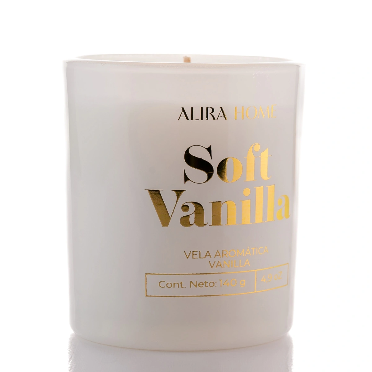 VELA AROMÁTICA ALIRA HOME CON CERA DE SOJA VANILLA - 2