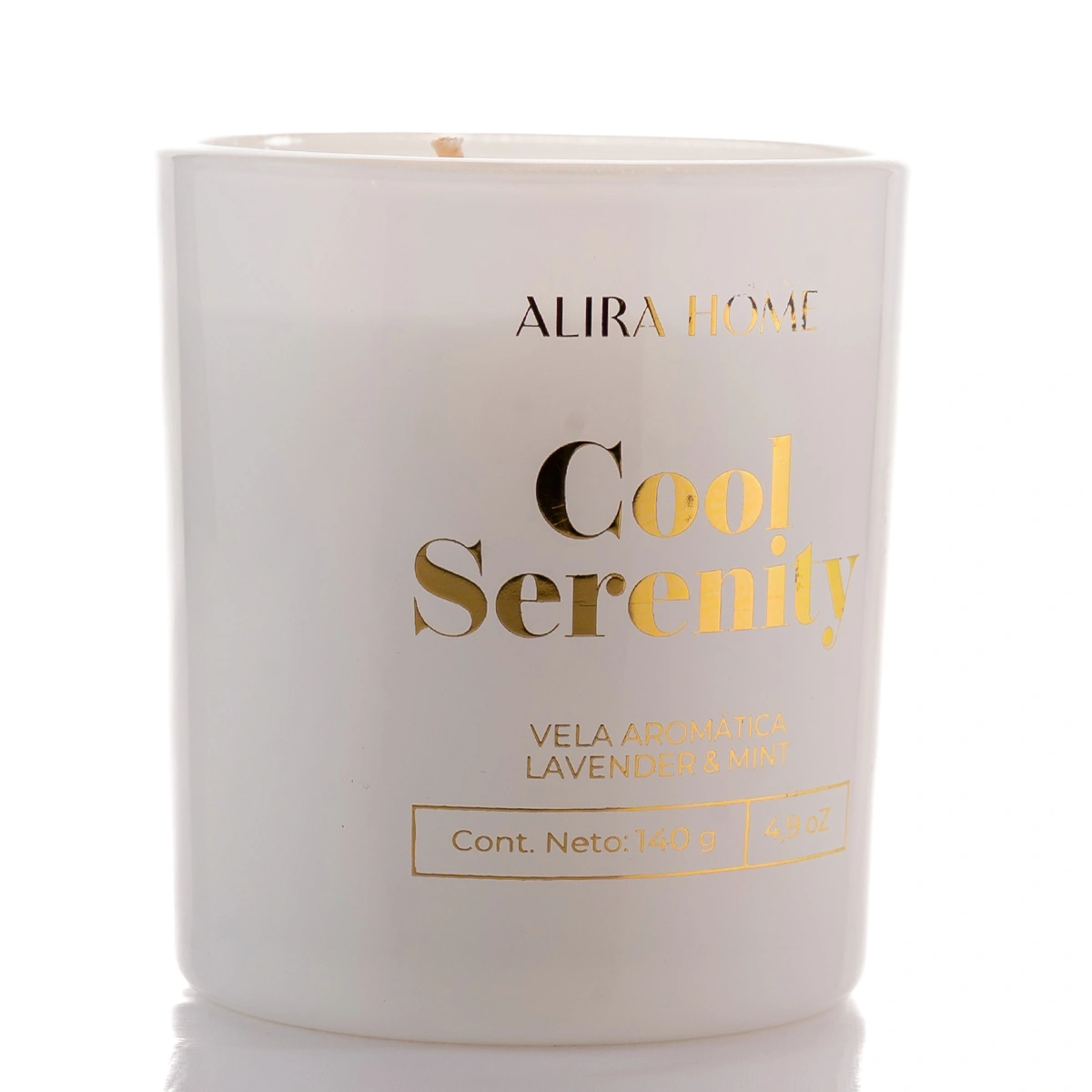 VELA AROMÁTICA ALIRA HOME CON CERA DE SOJA LAVENDER+MINT - 3