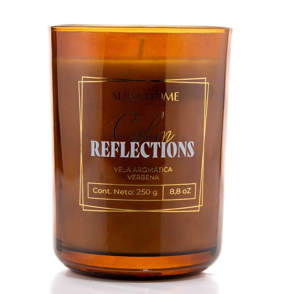VELA AROMÁTICA CRISTAL ALIRA HOME CON CERA DE SOJA VERBENA - 2