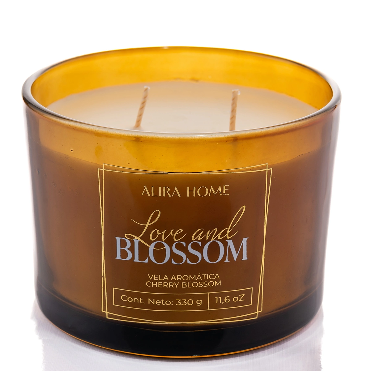 VELA AROMÁTICA ALIRA HOME CON CERA DE SOJA CHERRY BLOSSOM - 2