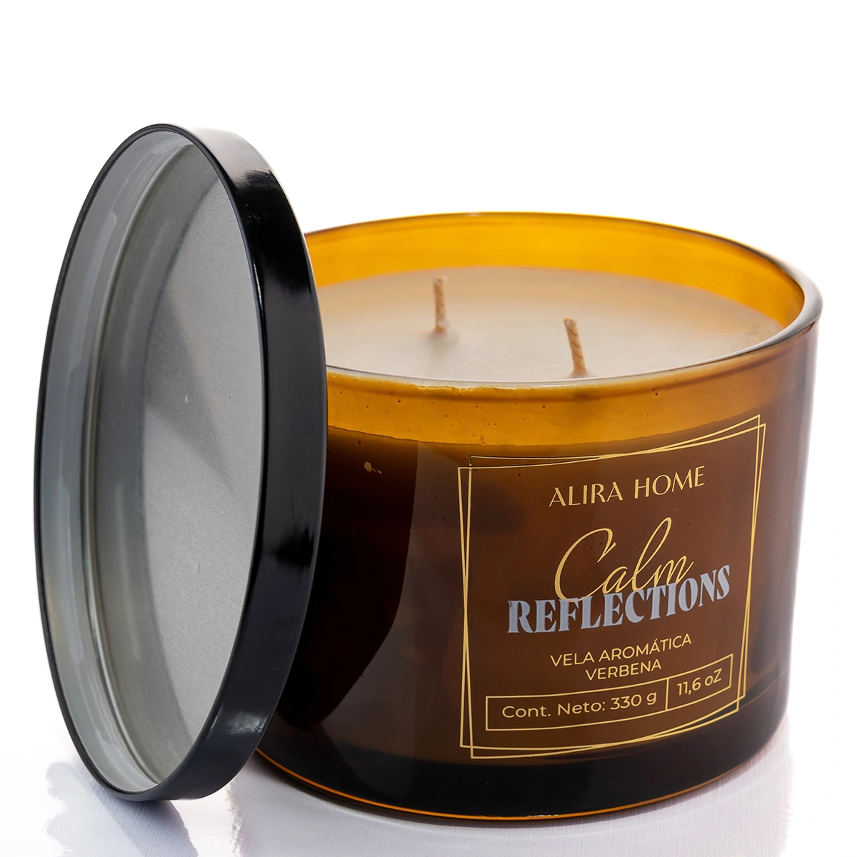 VELA AROMÁTICA ALIRA HOME CON CERA DE SOJA VERBENA - 3
