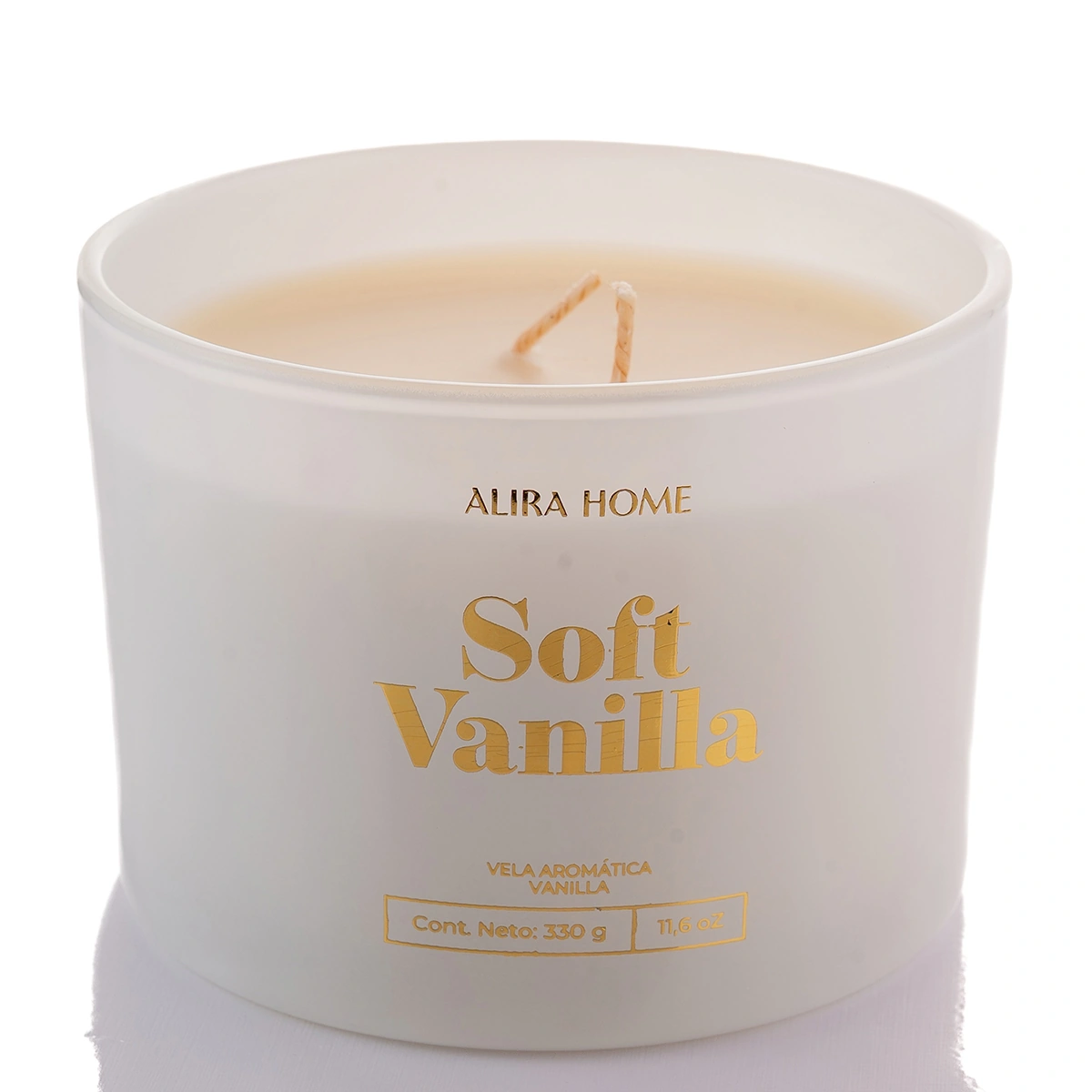 VELA AROMÁTICA ALIRA HOME CON CERA DE SOJA VANILLA - 2