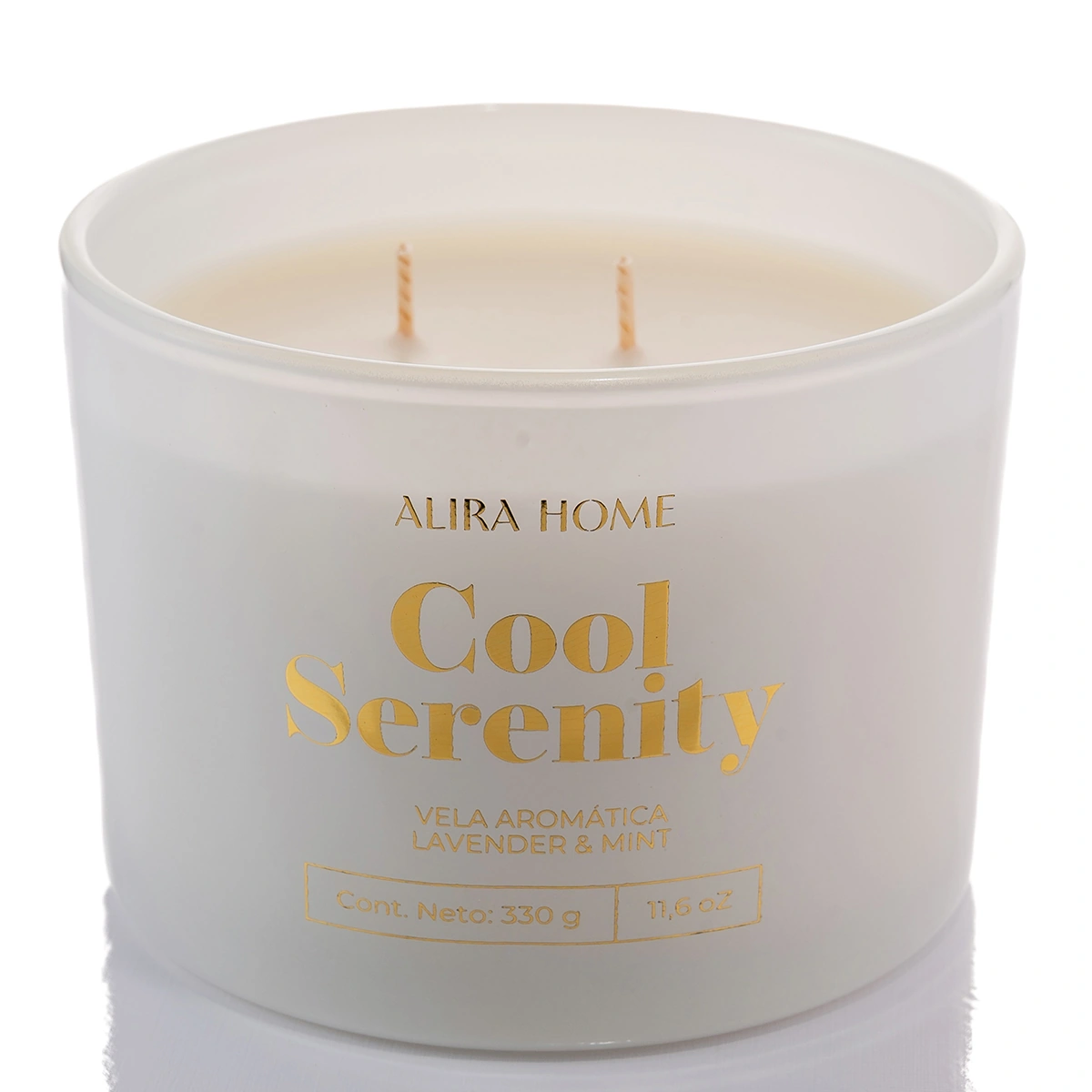VELA AROMÁTICA ALIRA HOME CON CERA DE SOJA LAVENDER+MINT - 2