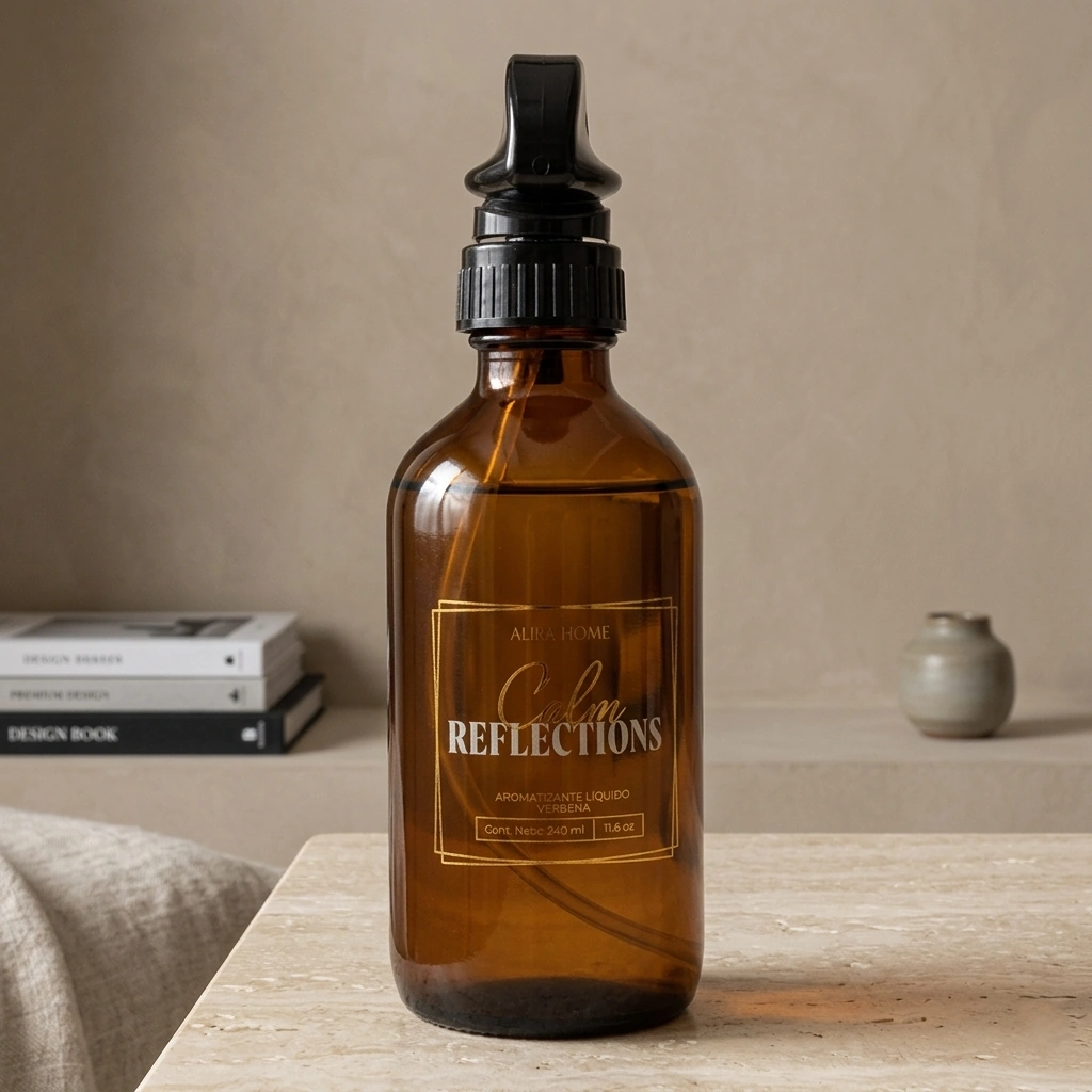 DIFUSOR AROMÁTICO DE CRISTAL ALIRA HOME CON CAJA VERBENA - 1