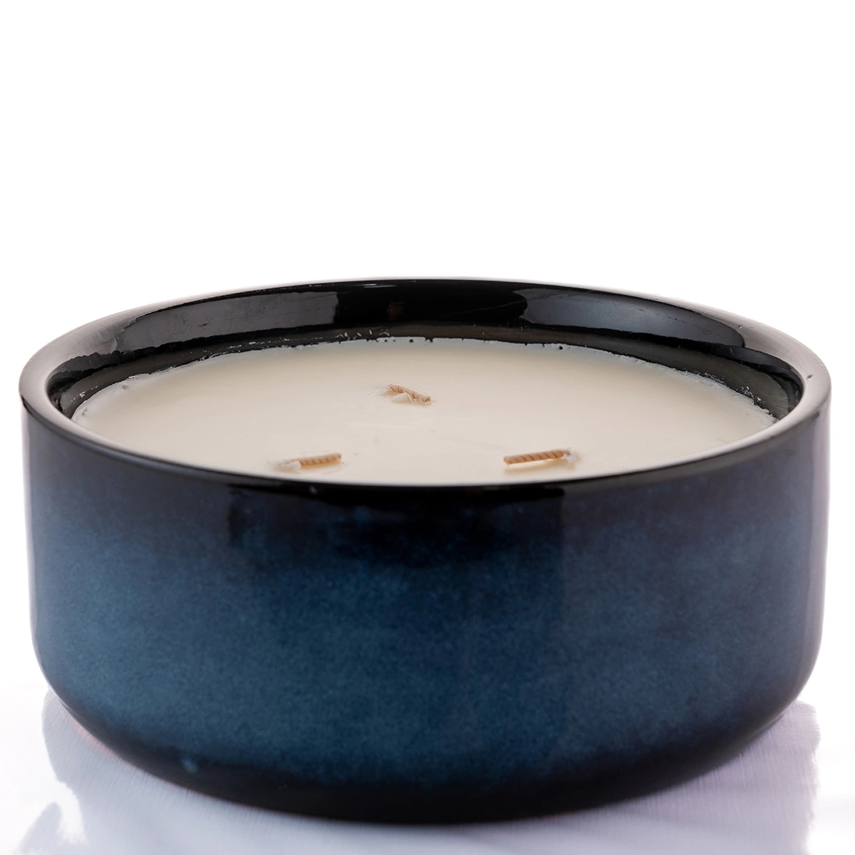VELA AROMÁTICA CERÁMICA ALIRA HOME 3 MECHAS CERA DE SOJA MAHOGANY - 2