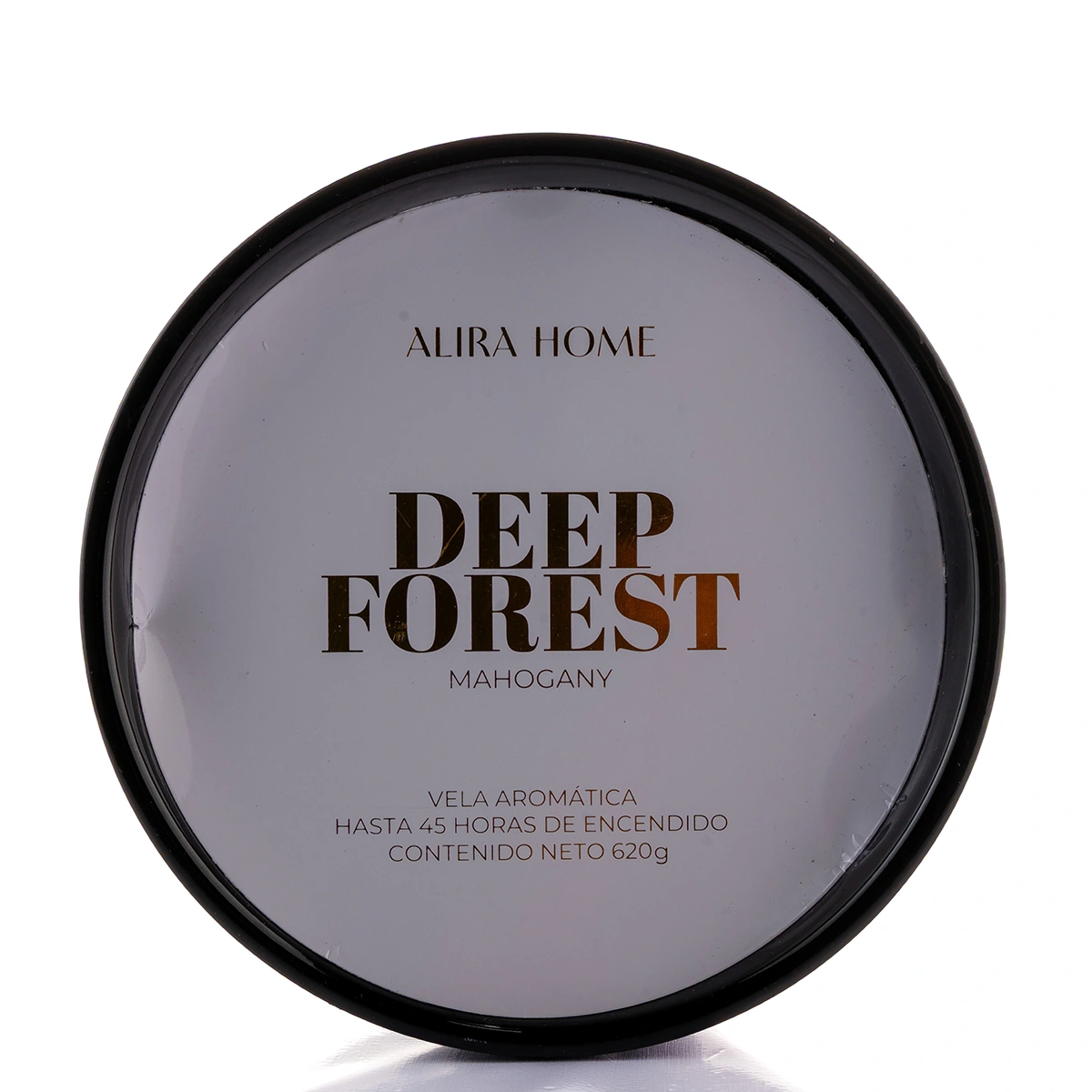 VELA AROMÁTICA CERÁMICA ALIRA HOME 3 MECHAS CERA DE SOJA MAHOGANY - 3