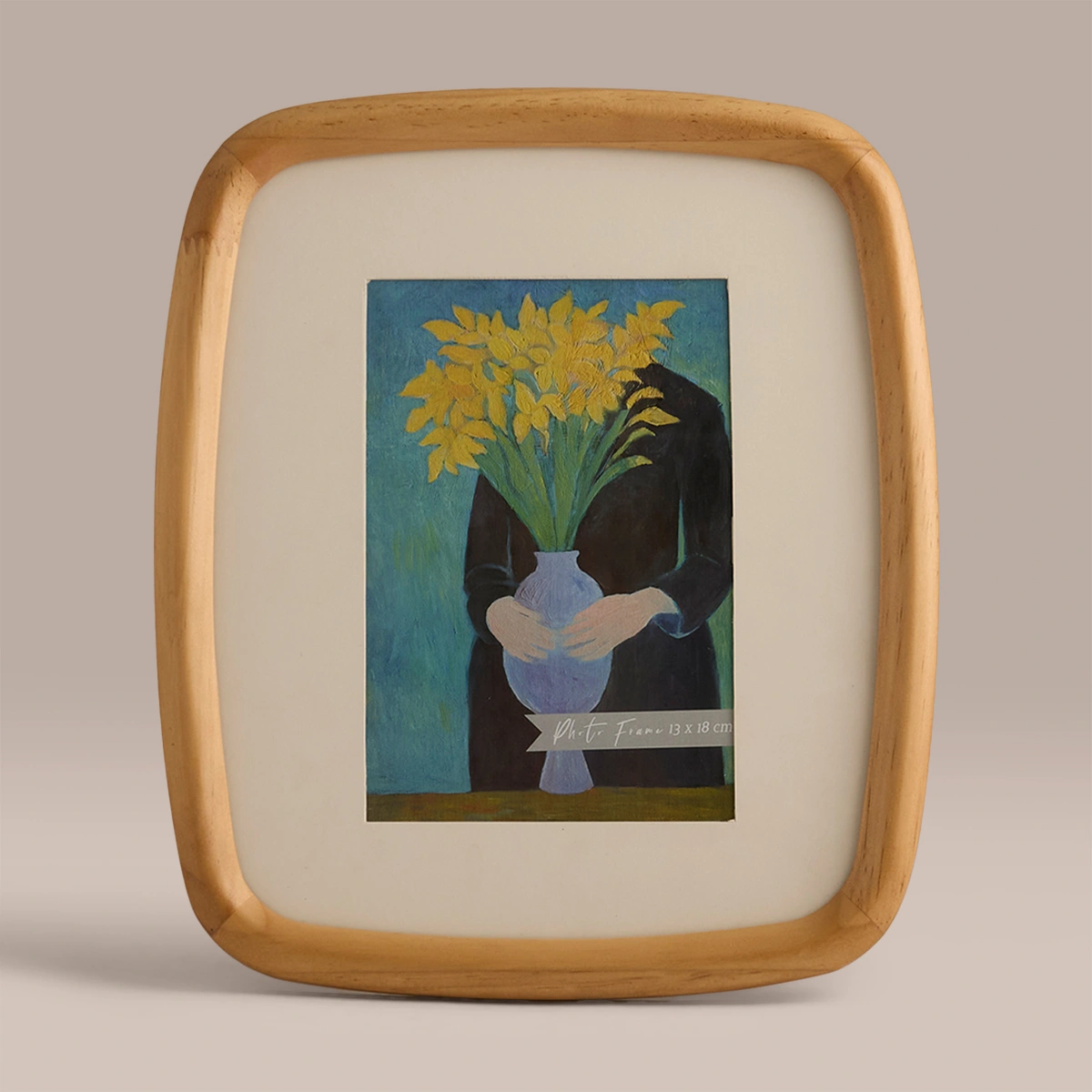 MARCO DE FOTOS RIPLEY HOME REDONDEADO MADERA 15X10 CM - 1