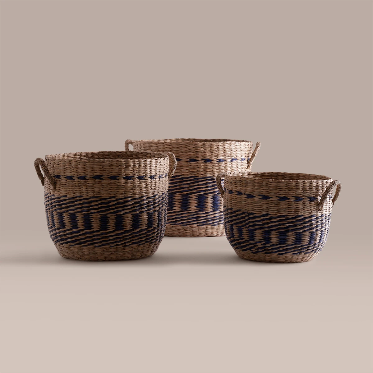 CANASTO RIPLEY HOME BICOLOR AZUL 38CM - 3