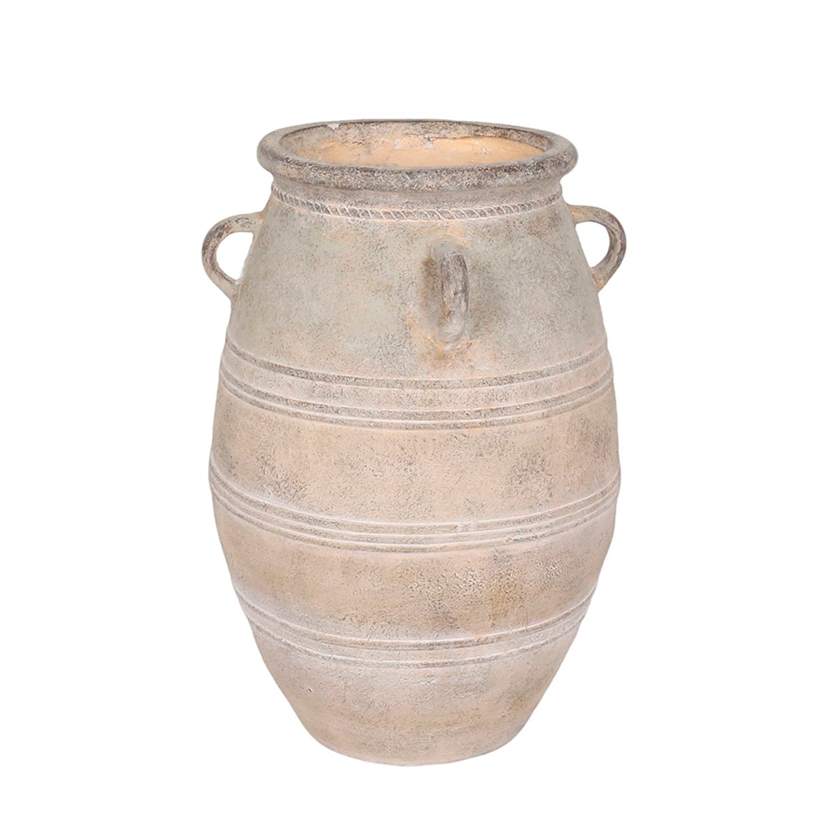 JARRÓN MAISON LINETT MEDITERRÁNEO GASTADO ASAS 56 CM  - 1