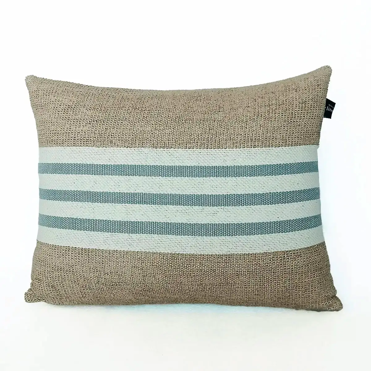 COJÍN MAISON LINETT MEDITERRÁNEO LÍNEAS 35X45CM BEIGE/CELESTE - 2