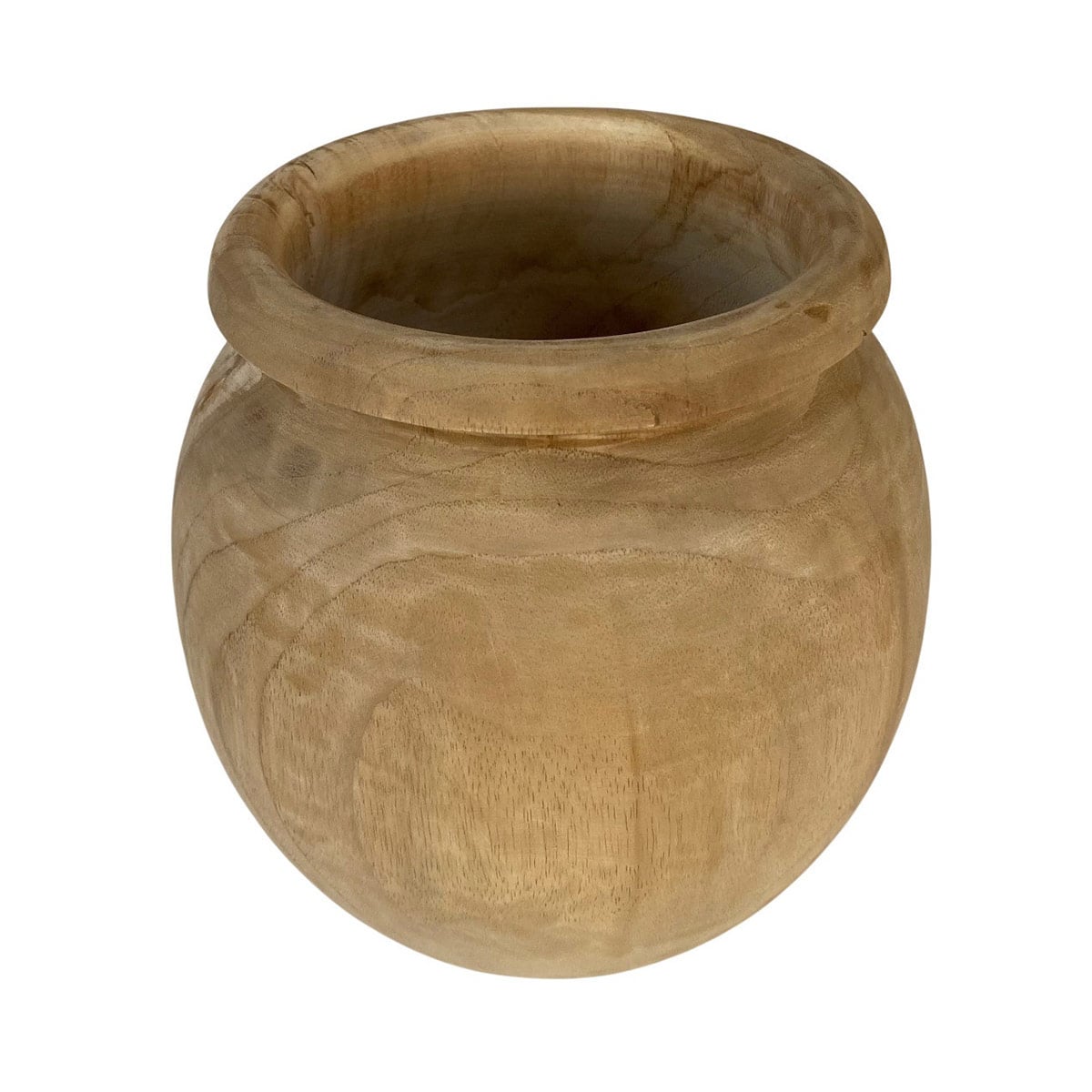 JARRÓN MAISON LINETT MEDITERRÁNEO MADERA 20 CM - 1