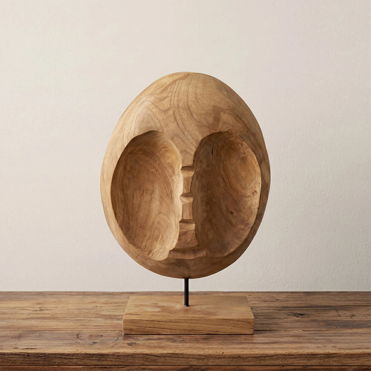 FIGURA MAISON LINETT MEDITERRÁNEO CARA MADERA 41 CM - 1