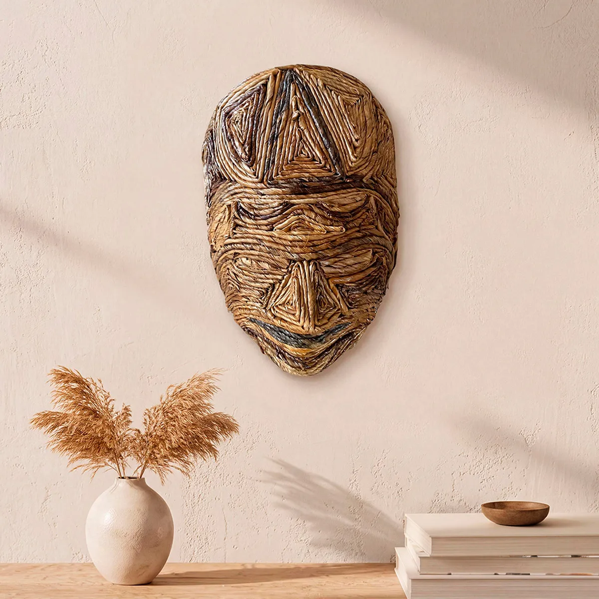 ADORNO MAISON LINETT MEDITERRÁNEO MÁSCARA TAPADO 30 CM - 1