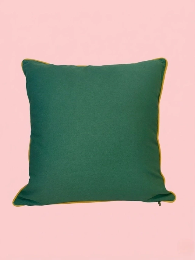 COJÍN CUADRADO FOLKÁNICA 45x45 CM ESTAMPADO VERDE - 2