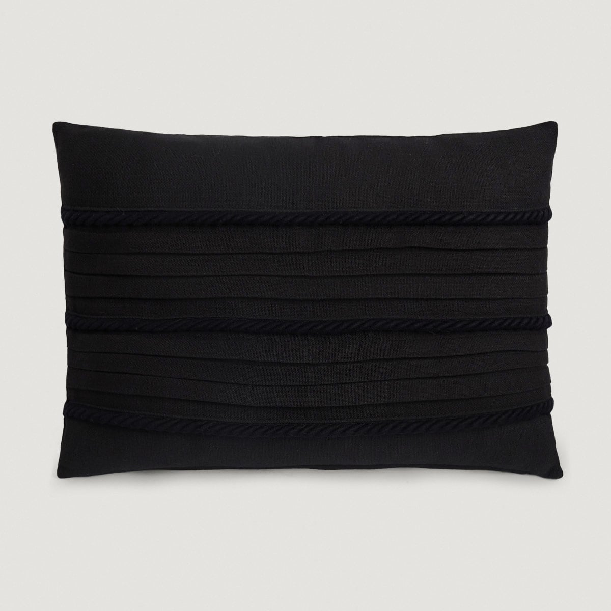 COJÍN RIPLEY HOME LÍNEAS 30X45 CM NEGRO - 2