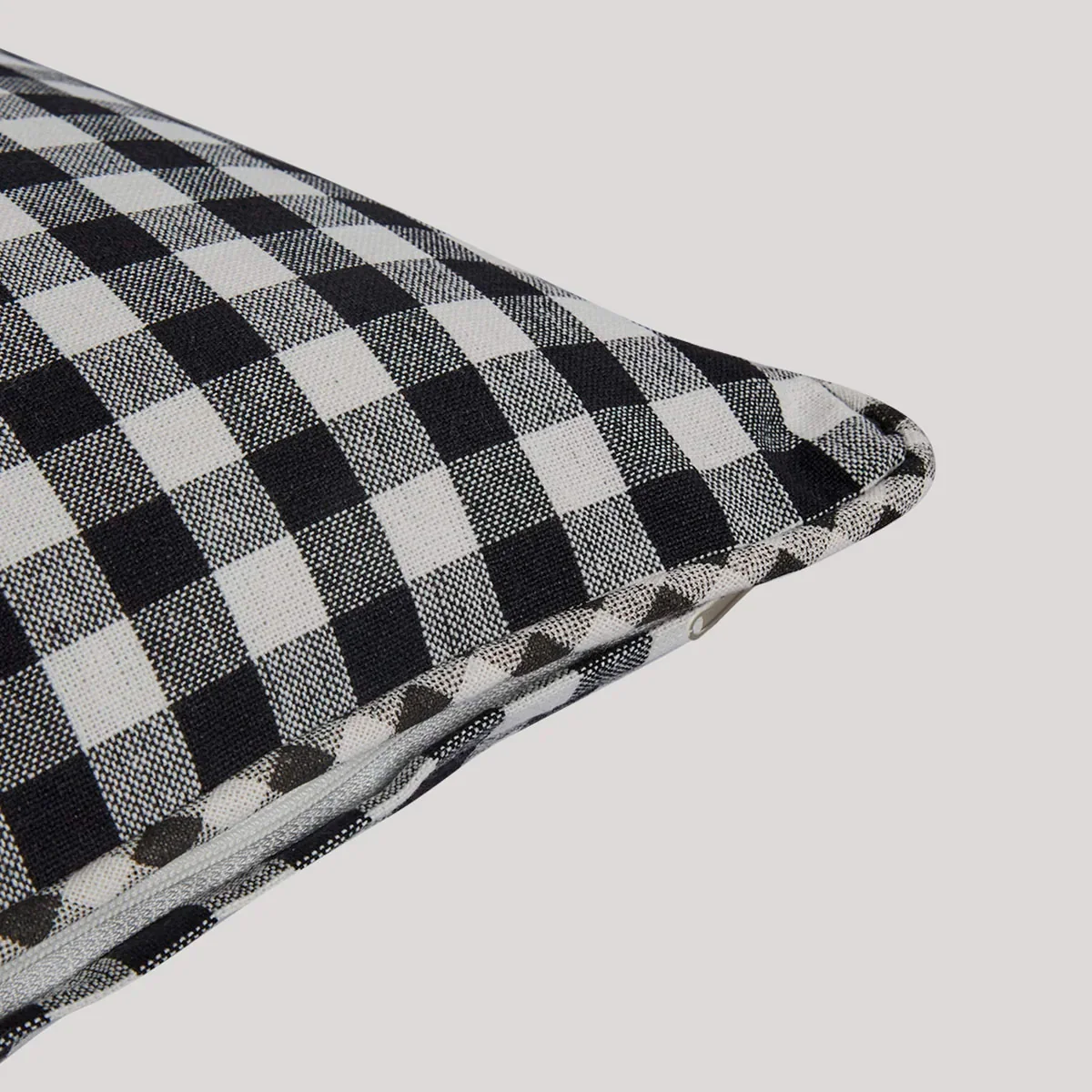 COJÍN RIPLEY HOME VICHY 45X45 CM NEGRO - 4
