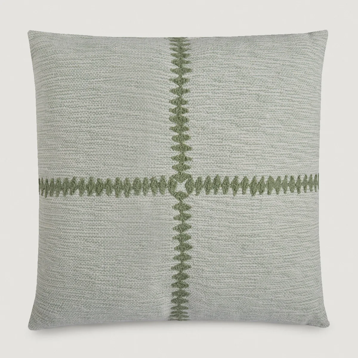 COJÍN RIPLEY HOME BORDADO CRUZ 45X45 CM VERDE - 2