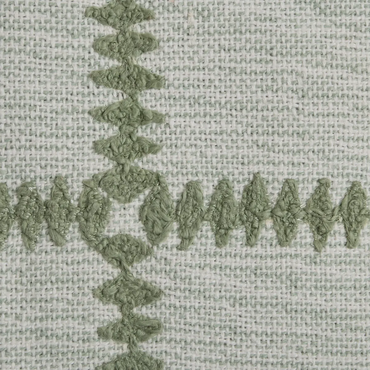 COJÍN RIPLEY HOME BORDADO CRUZ 45X45 CM VERDE - 4